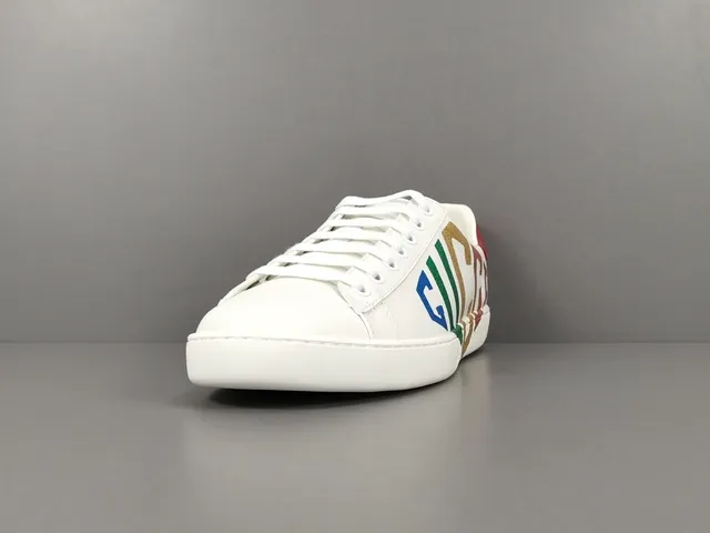 Gucci Ace Rainbow Logo White Lifestyle Sneakers 17
