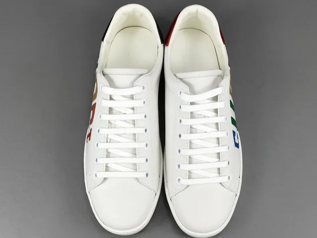 Gucci Ace Rainbow Logo White Lifestyle Sneakers 18