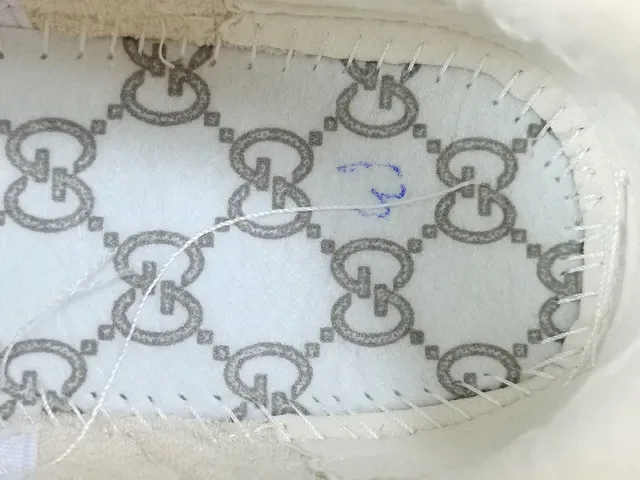 Gucci Beige Red Suela Plataforma GG Monogram Textil Lifestyle Sneakers 2