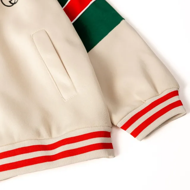 Gucci Black Multicolor Varsity Striped Ribbed Trim Tracksuit 8