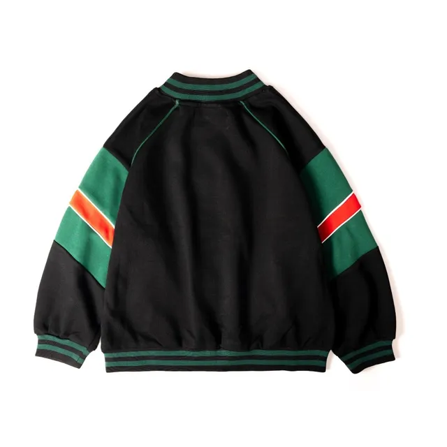 Gucci Black Multicolor Varsity Striped Ribbed Trim Tracksuit 19