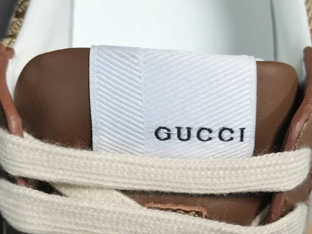 Gucci Brown Beige GG Monogram Canvas Leather Overlays Lifestyle Sneakers 10