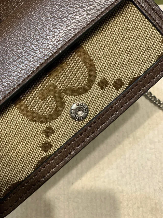 Gucci Dionysus Beige Brown Monogram Canvas Leather Trim Chain Bag 4