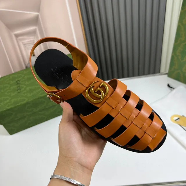 Gucci Dionysus Gladiator Sandal Sandale gladiateur orange noir multi-sangle médaillon tête de lion sandales gladiatrices 5