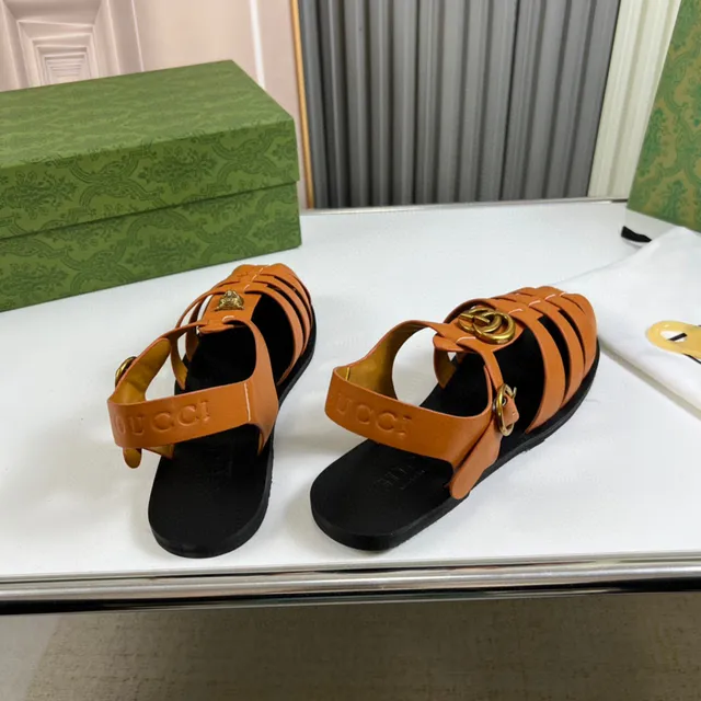 Gucci Dionysus Gladiator Sandal Sandale gladiateur orange noir multi-sangle médaillon tête de lion sandales gladiatrices 6