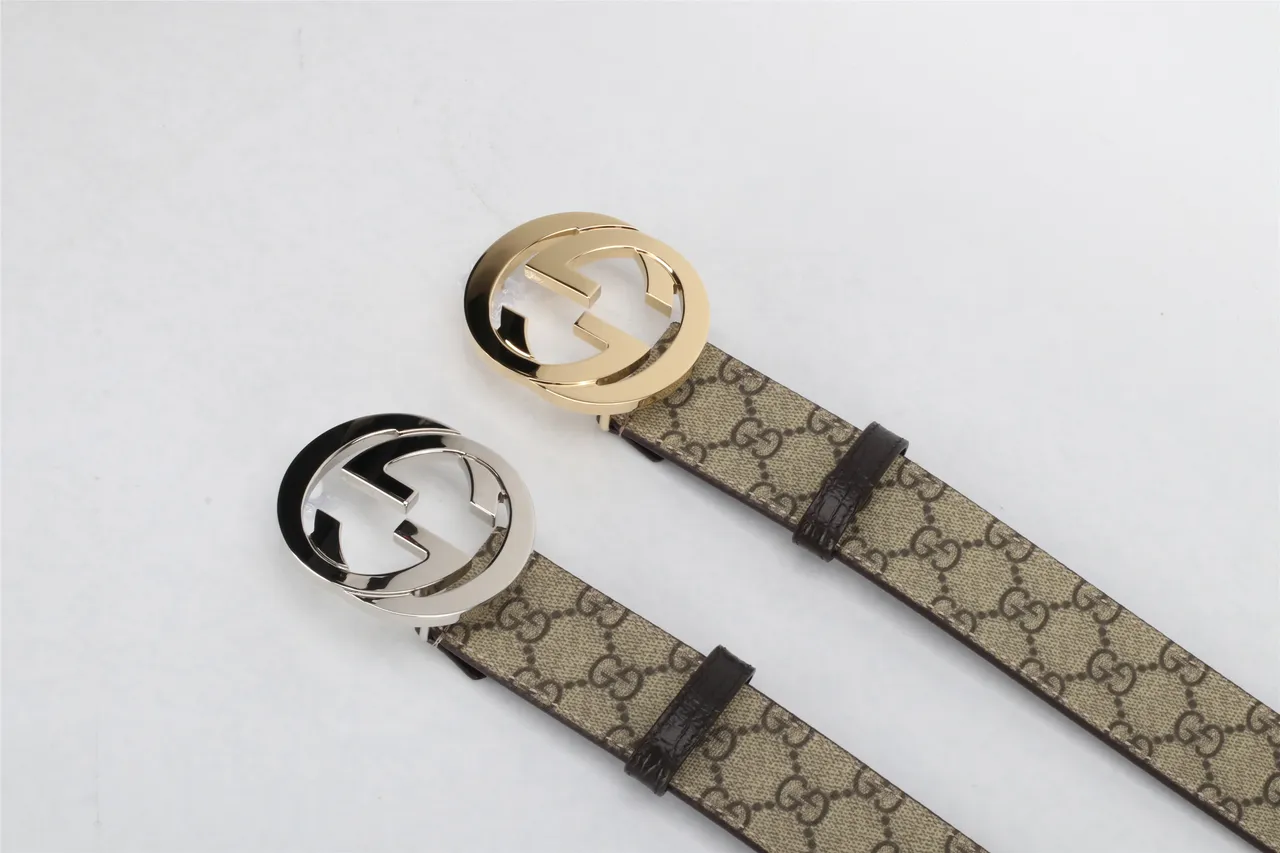 Gucci Double G Belt Beige and Black Monogram Canvas Leather Belt 8