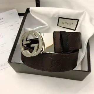 Gucci Double G Belt Brown Leather Belt