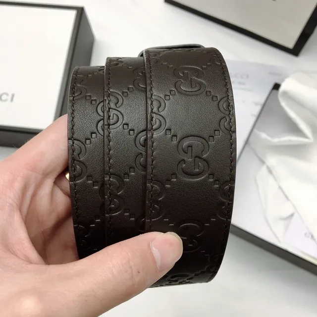 Gucci Double G Belt Brown Leather Belt 2