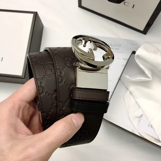 Gucci Double G Belt Brown Leather Belt 3