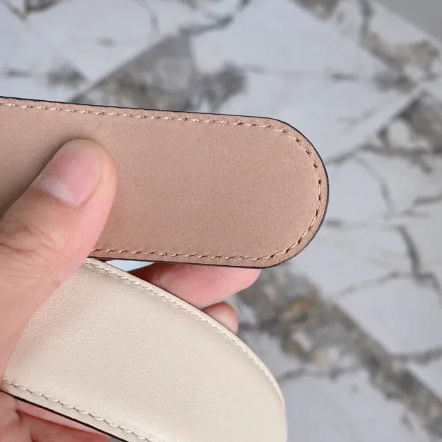 Gucci Double G Belt Cream Leather Belt 4