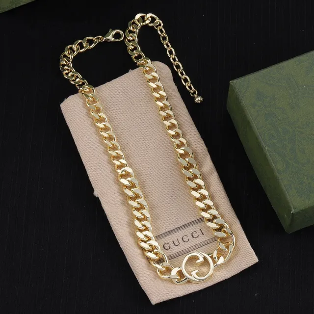 Gucci Double G Chain Necklace Two-Tone Gold and Silver Necklaces 2