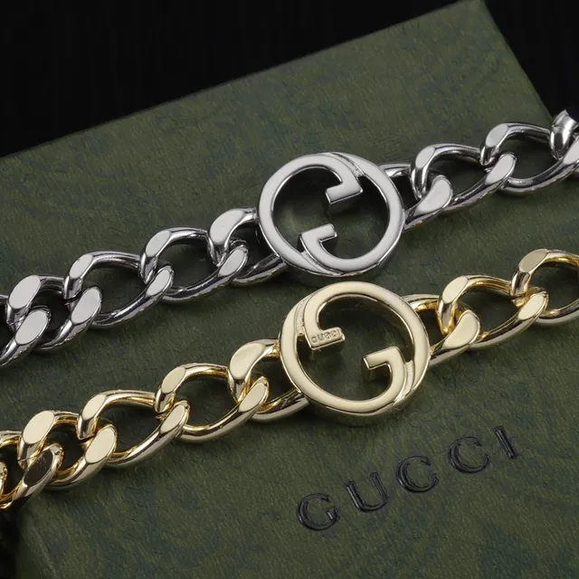 Gucci Double G Chain Necklace Two-Tone Gold and Silver Necklaces 3