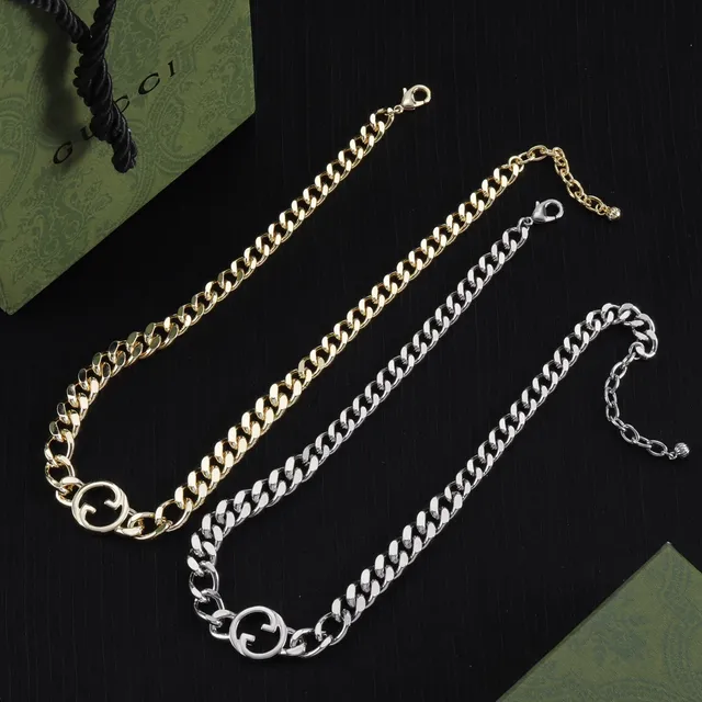Gucci Double G Chain Necklace Two-Tone Gold and Silver Necklaces 5