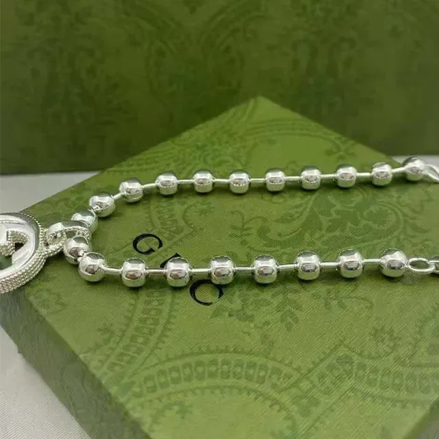 Gucci Double G Pendant Silver Necklace 3