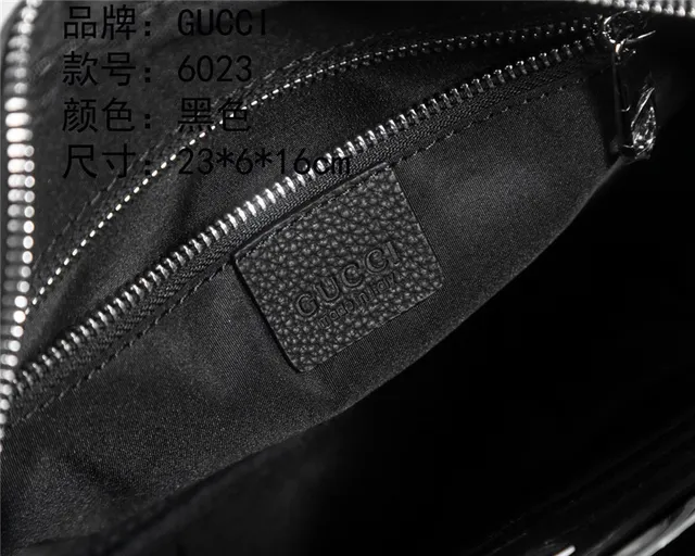 Gucci Embossed Logo Bolsa Cruzada Couro Preto Texturizado 3