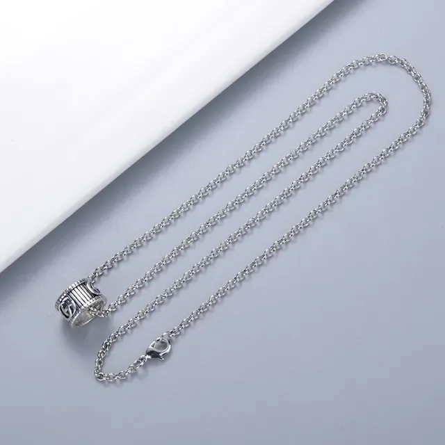 Gucci GG Marmont Barrel Pendant Silver Necklace 3