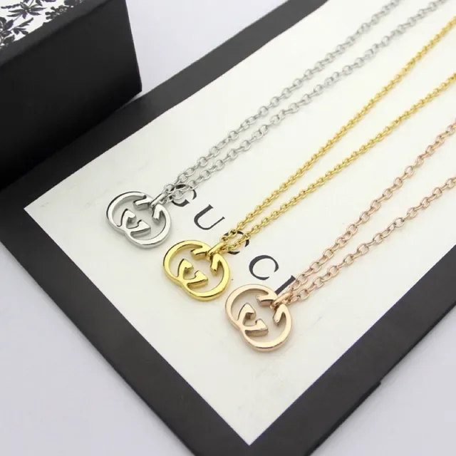 Gucci GG Marmont Interlocking G Collier Doré 6