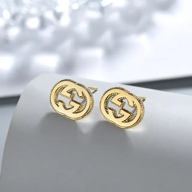 Gucci GG Marmont Interlocking G Oval Stud Earrings 7