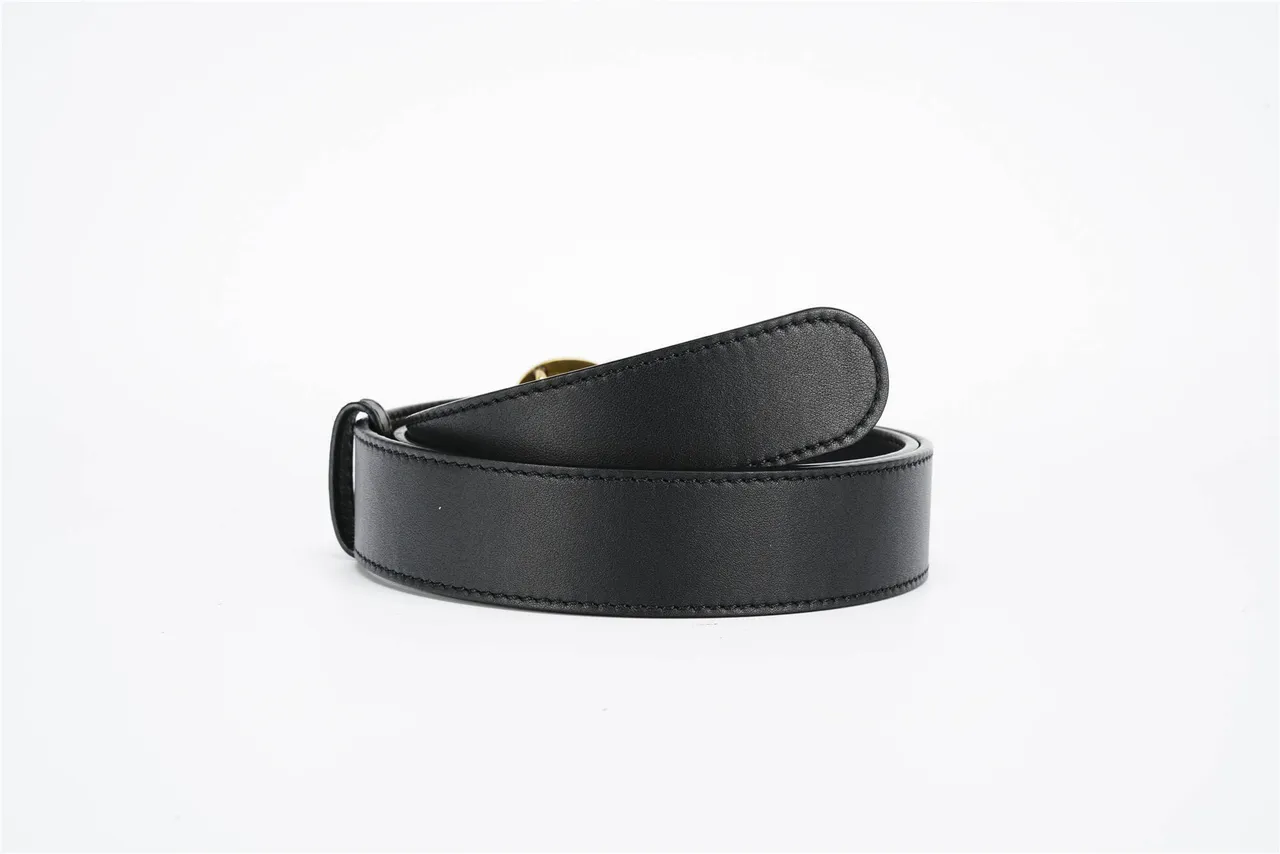 Gucci GG Marmont Ceinture en cuir noir ornée de perles 3