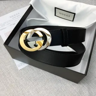 Gucci GG Marmont দুই রঙের ডাবল জি চামড়ার বেল্ট