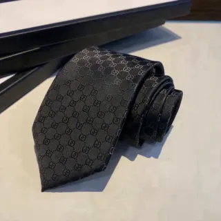 Gucci GG Monogram Black Necktie
