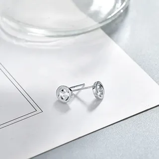 Gucci Gold Silver Interlocking G Logo Openwork Circular Studs Earrings 8