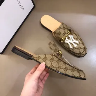 Gucci Horsebit 1955 Beige Brown GG Monogram Canvas Hardware Loafer