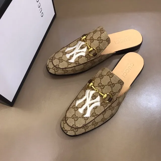 Gucci Horsebit 1955 Beige Marron GG Monogram Canvas Hardware Loafer 2