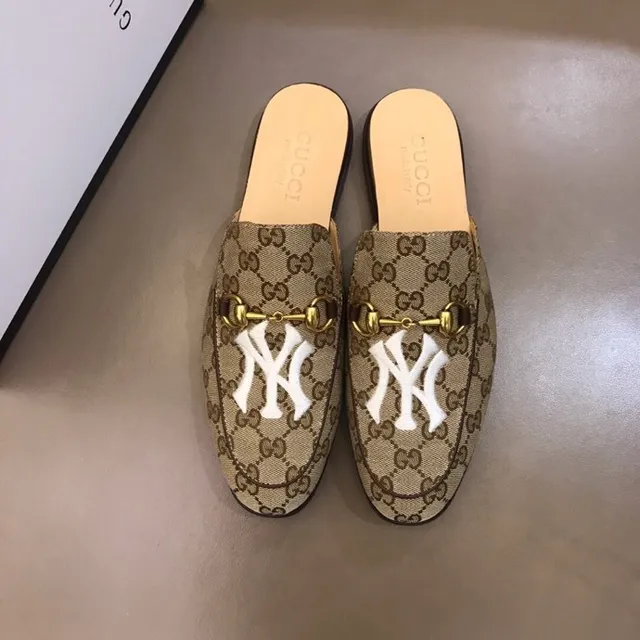 Gucci Horsebit 1955 Beige Marron GG Monogram Canvas Hardware Loafer 7