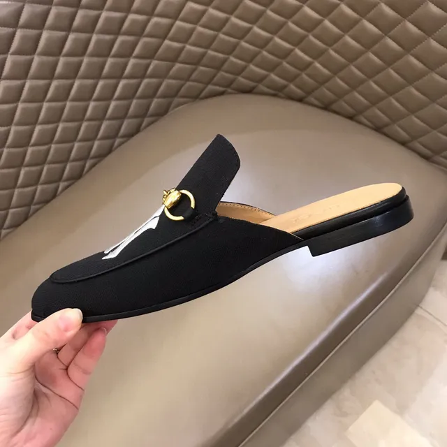 Gucci Horsebit 1955 Black Canvas NY Yankees Loafer 3