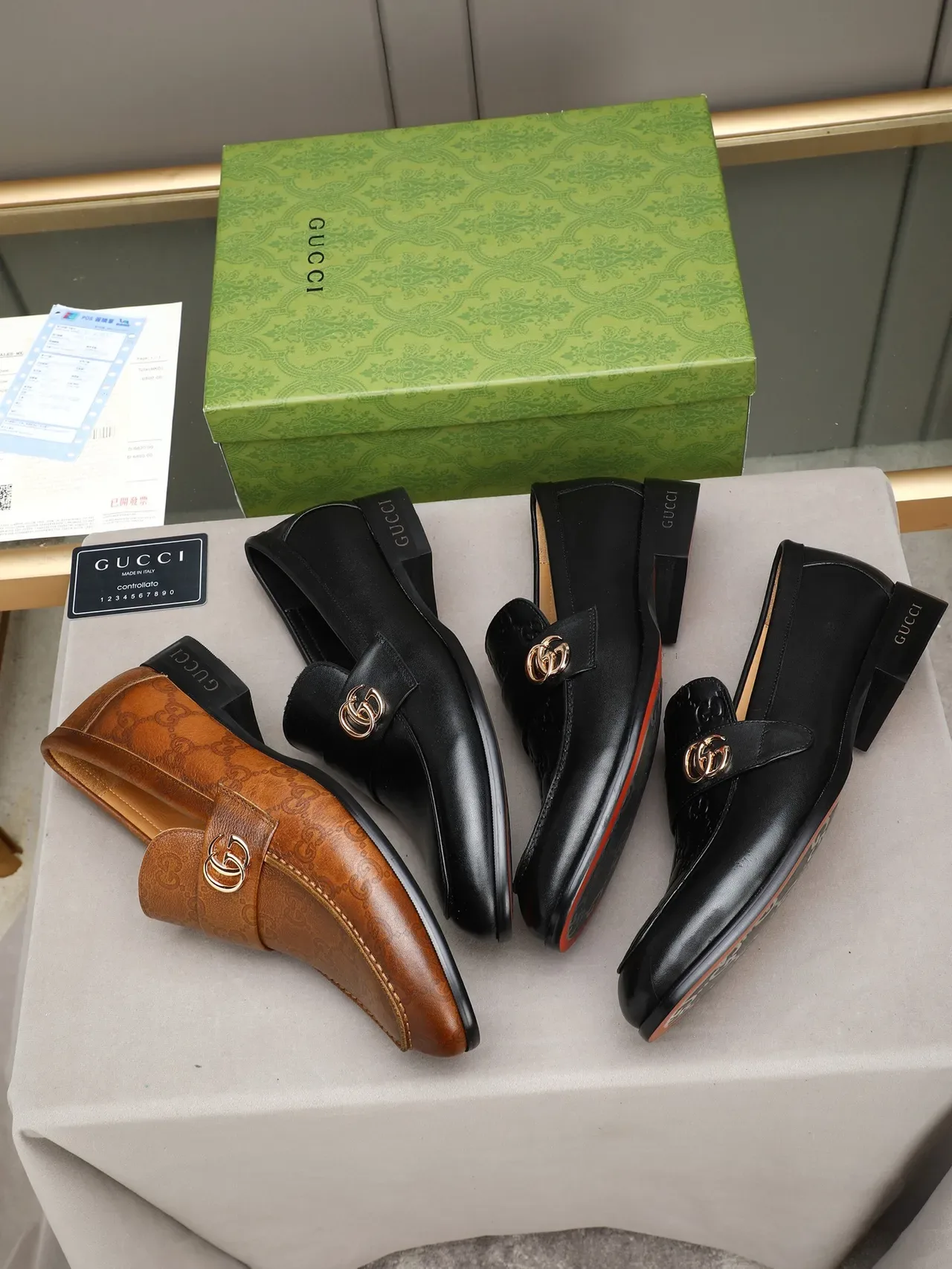 Gucci Horsebit 1955 Mocassins de Couro Preto 2