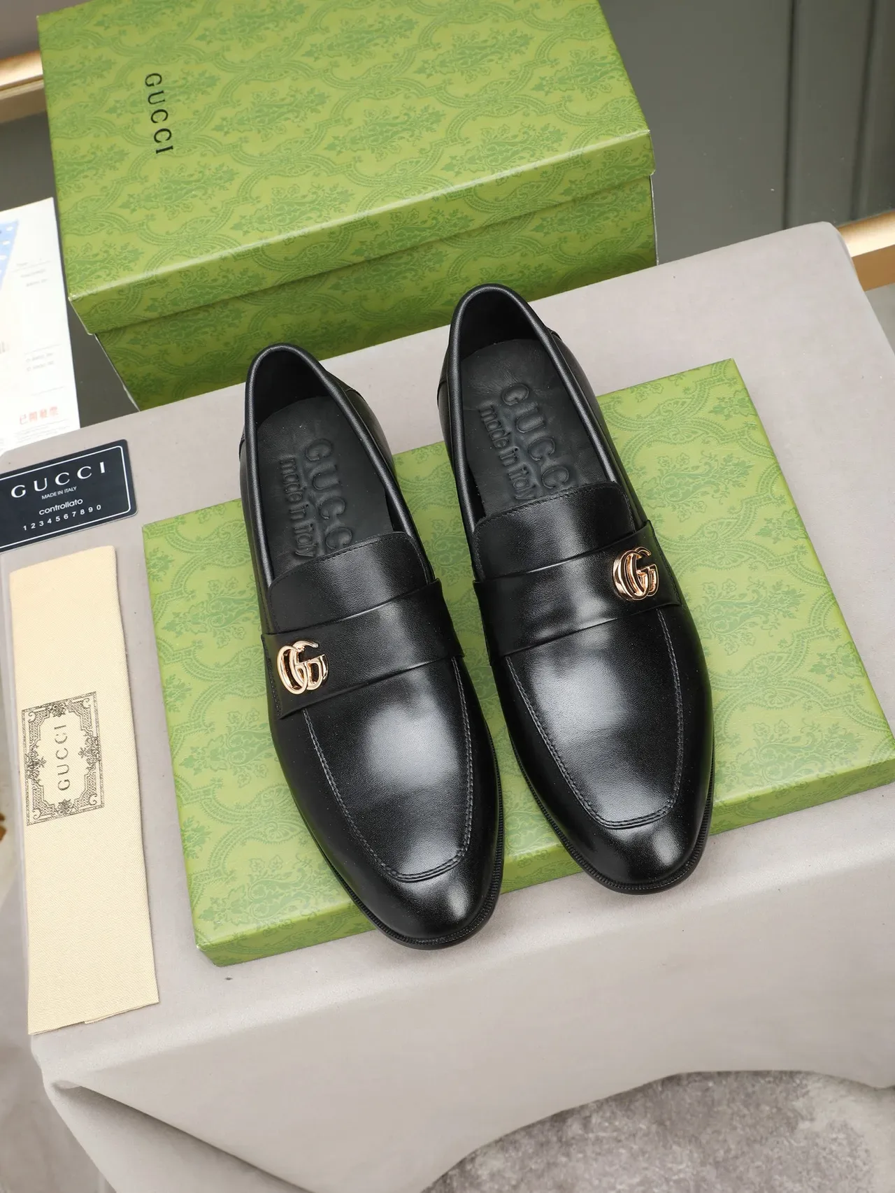 Gucci Horsebit 1955 Mocassins de Couro Preto 3