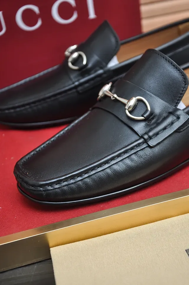 Gucci Horsebit 1955 Mocassins en cuir noir 2
