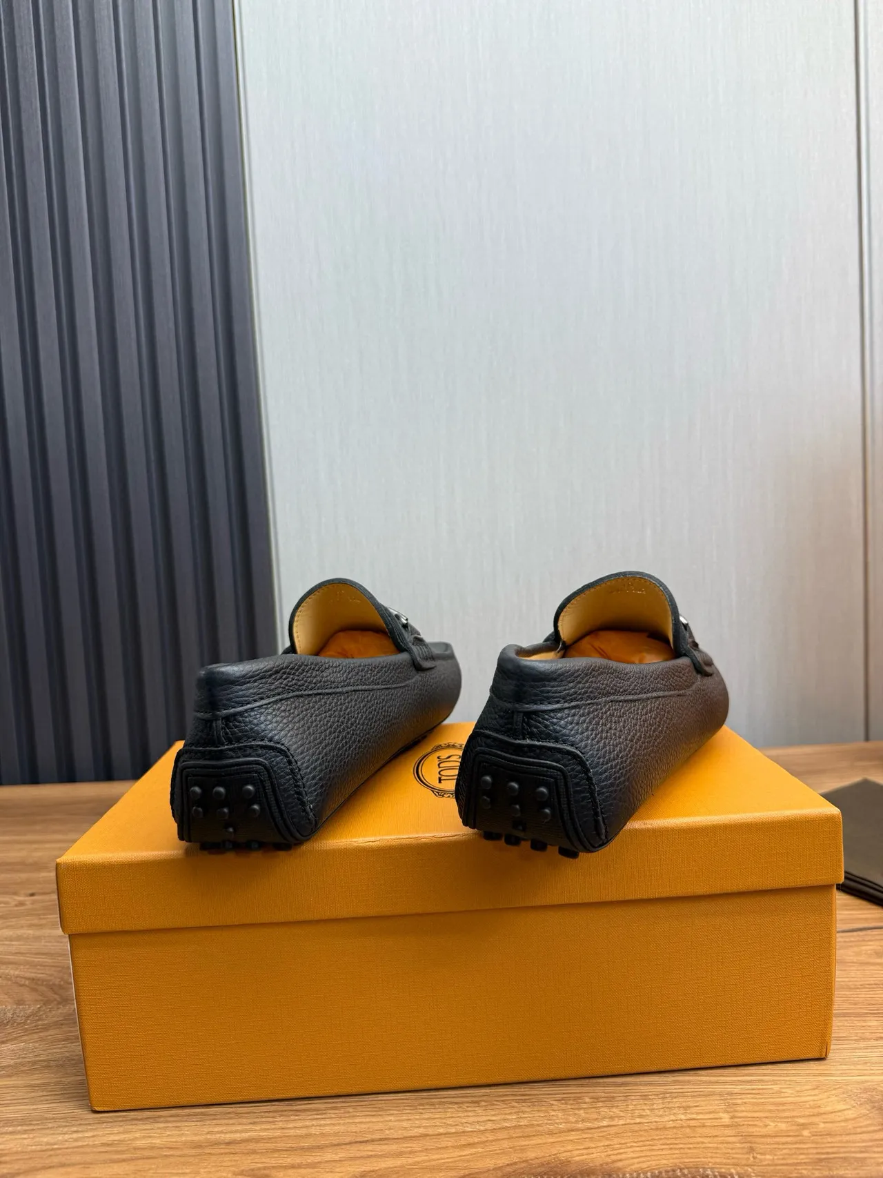 Gucci Horsebit 1955 Moccasin en cuir noir texturé 5