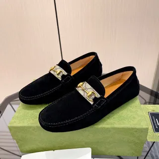 Gucci Horsebit 1955 কালো সuede লোঅফার