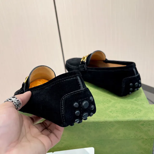 Gucci Horsebit 1955 Black Suede Loafers 2