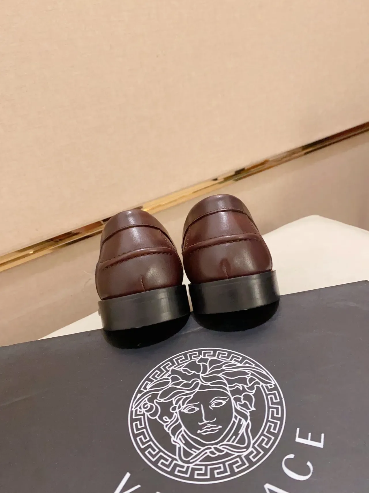 Gucci Horsebit 1955 Brown Leather Gold Buckle Loafers 3