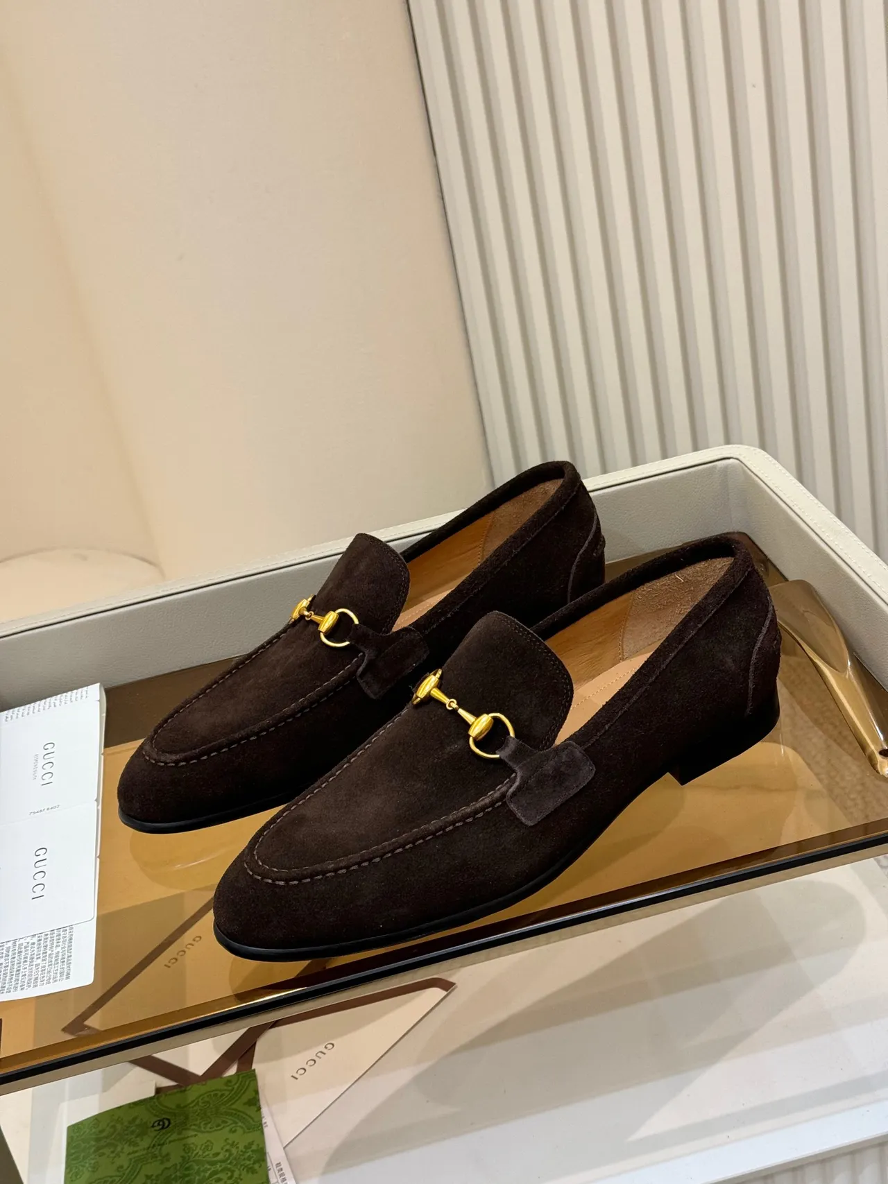 Gucci Horsebit 1955 Mocassins en Daim Brun 5