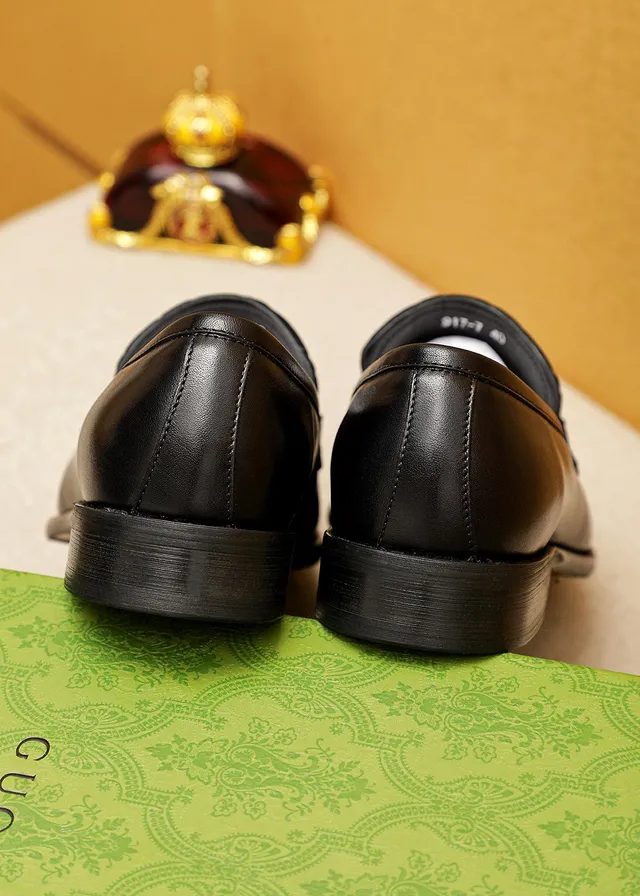 Gucci Horsebit 1955 Embossed GG Black Leather Loafers 3