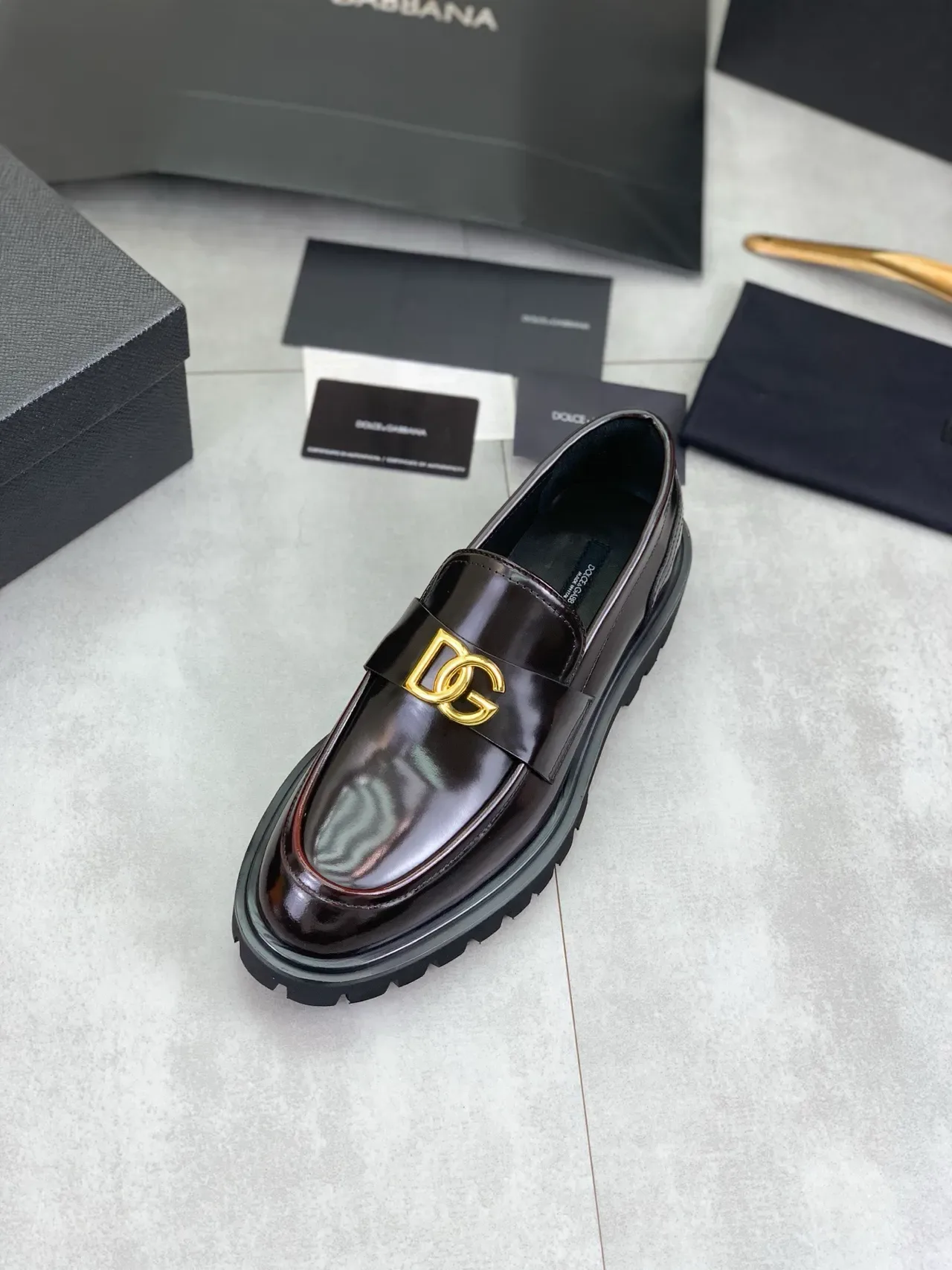 Gucci Horsebit 1955 Loafer Dark Brown Patent Leather Loafers 4