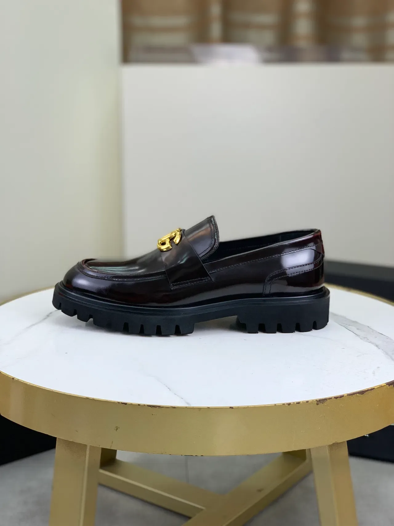 Gucci Horsebit 1955 Loafer Dark Brown Patent Leather Loafers 6