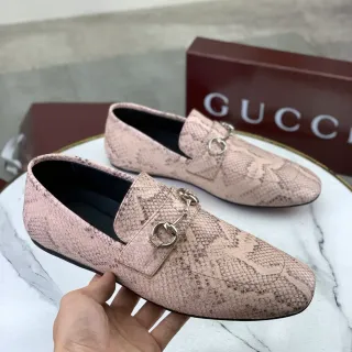 Gucci Horsebit 1955 सांप चमड़ी गुलाबी लूफर