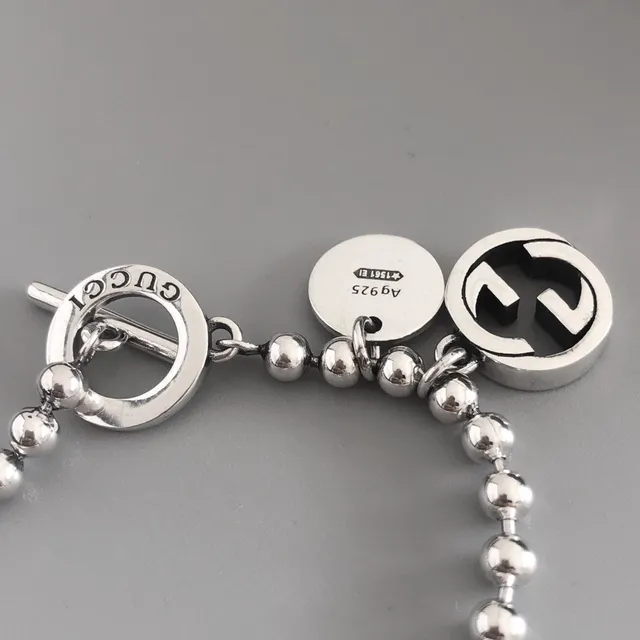 Gucci Interlocking G Ball-Chain Toggle Bracelet 4