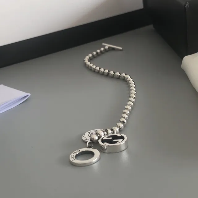 Gucci Interlocking G Ball-Chain Toggle Bracelet 5