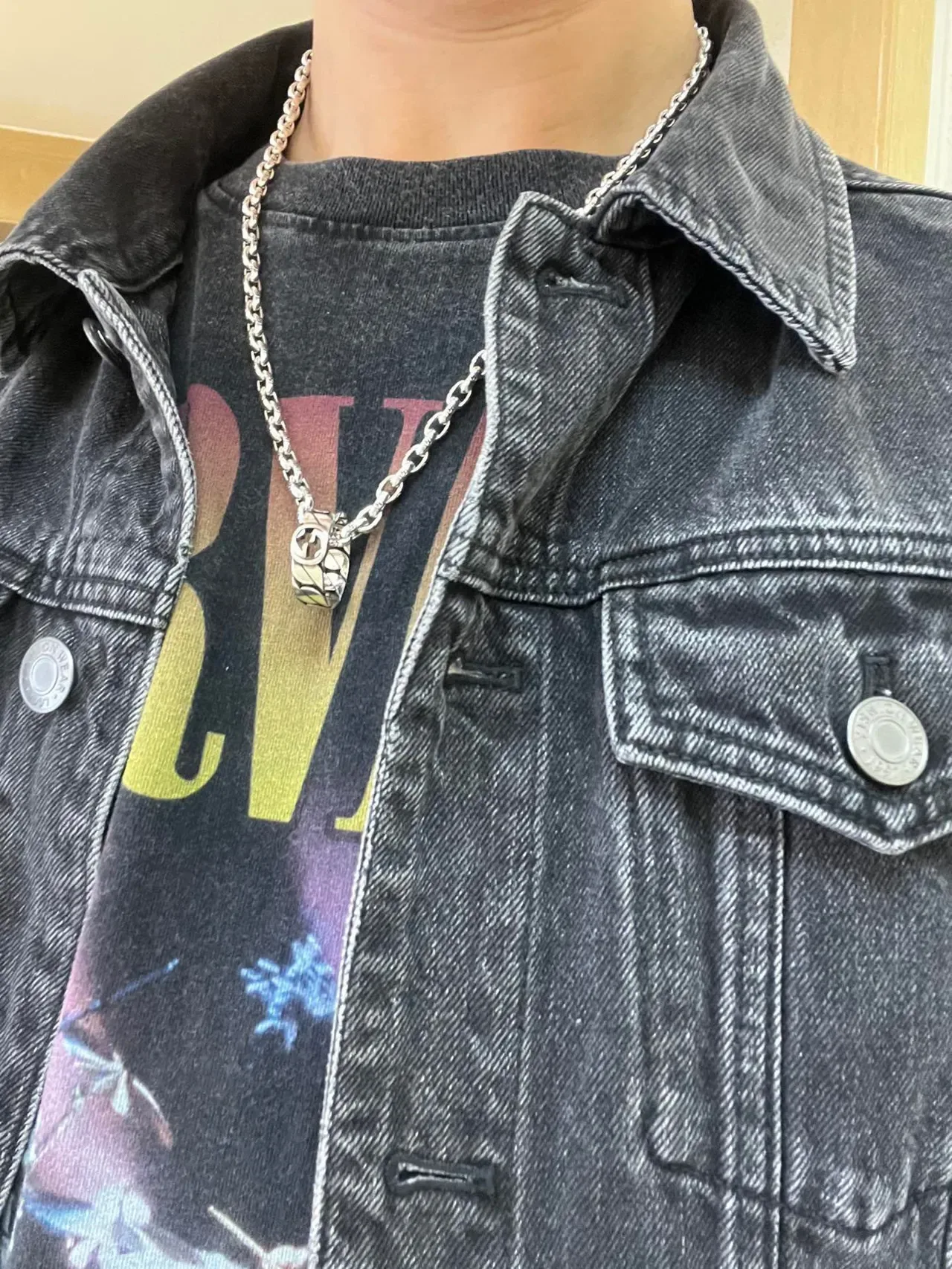 Gucci Interlocking G Pendant Silver Chain Necklace 5
