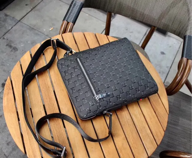 Gucci Ophidia Embossed GG Monogram Black Messenger Bag 4