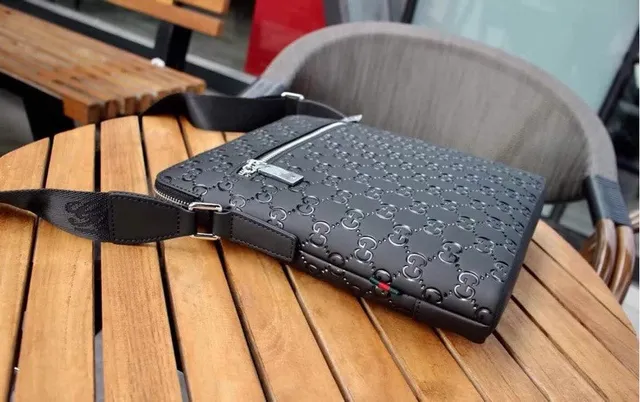 Gucci Ophidia Embossed GG Monogram Black Messenger Bag 7