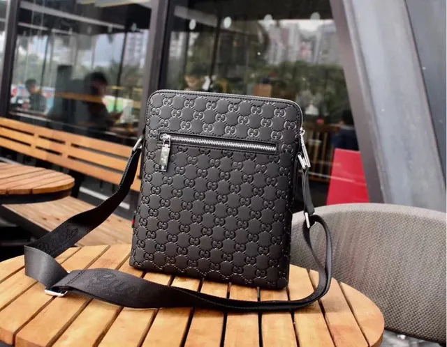 Gucci Ophidia Embossed GG Monogram Black Messenger Bag 9