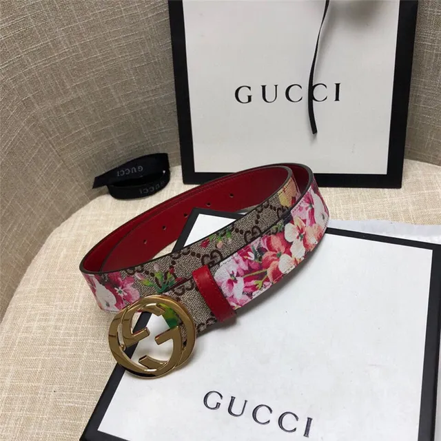Gucci Ophidia Floral GG Monogram Leather Belt 3