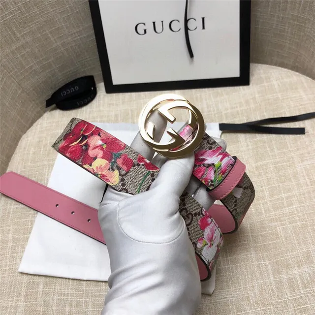 Gucci Ophidia Floral GG Monogram Leather Belt 14